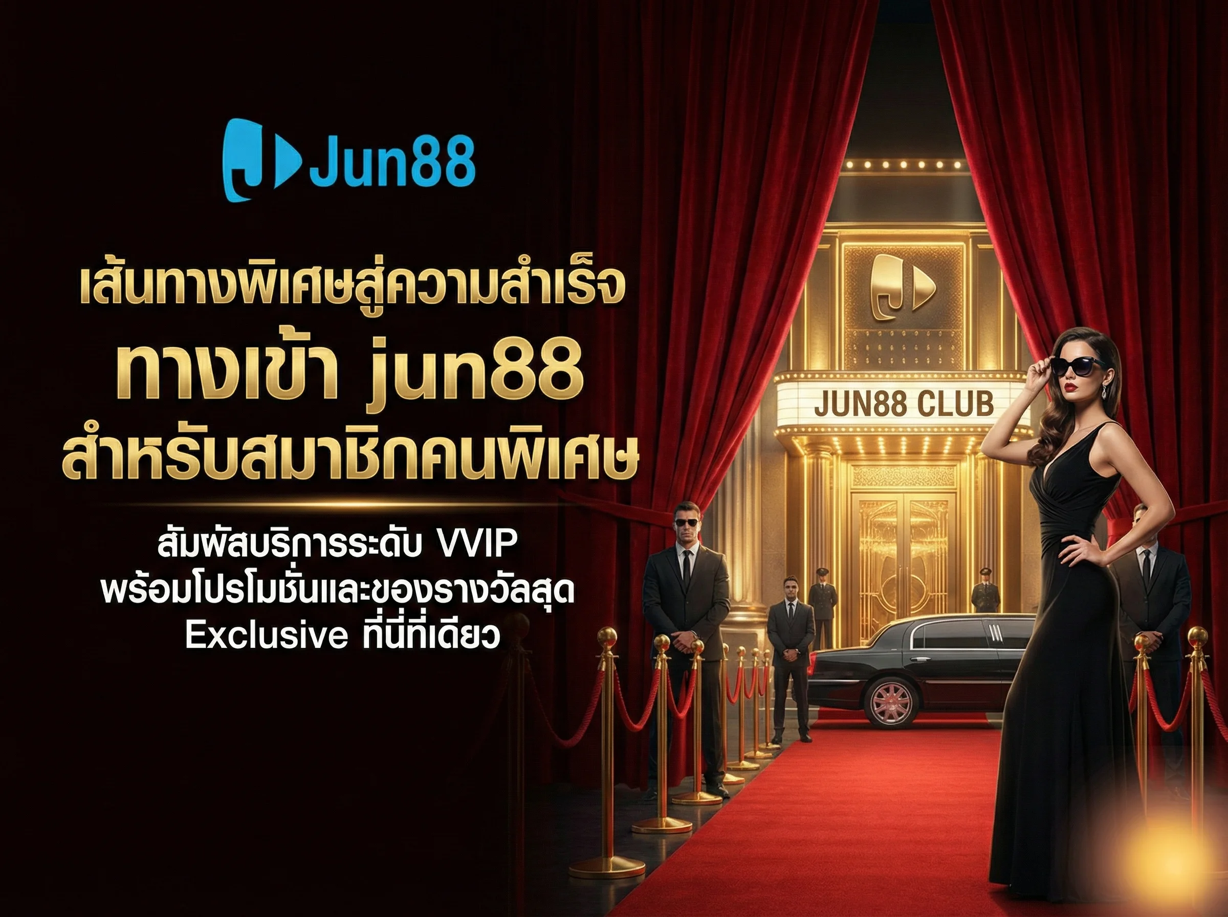 เส้นทางพิเศษ ทางเข้า jun88 สำหรับสมาชิก VVIP บริการเหนือระดับ