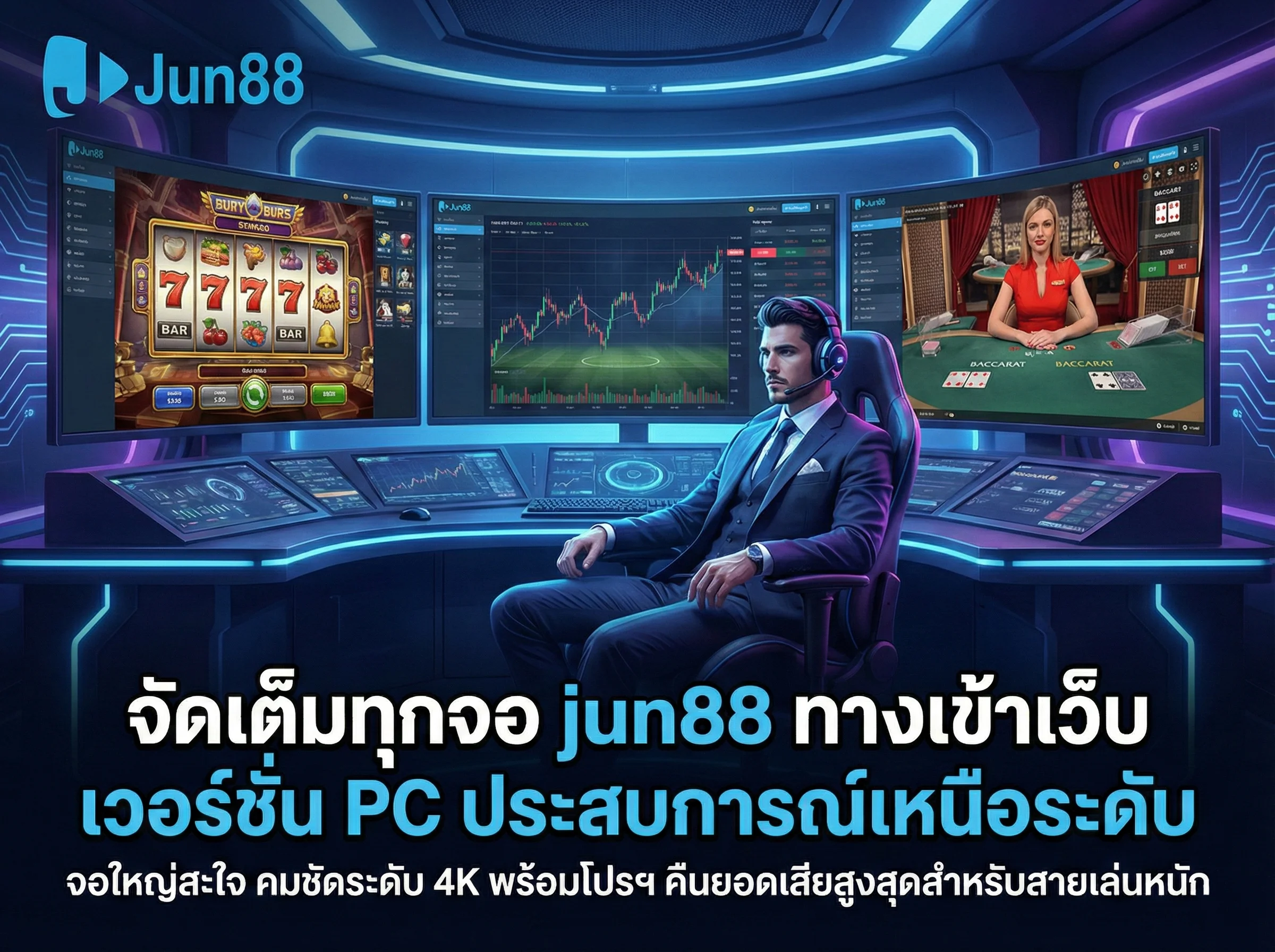 จัดเต็มทุกจอผ่าน jun88 ทางเข้าเว็บ เวอร์ชั่น PC เล่นง่าย จอใหญ่สะใจ ควบคุมทุกเกมเดิมพันสไตล์เกมเมอร์